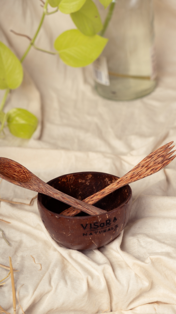 Combo-Coconut Cutlery + Bowl