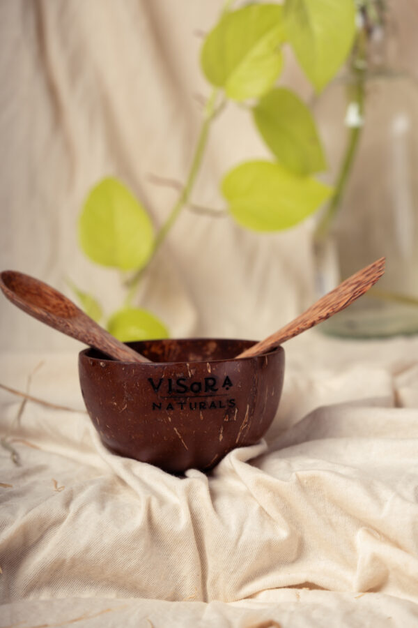 Combo-Coconut Cutlery + Bowl