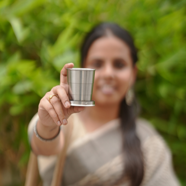 Foldable Stainless Steel Tumbler - Sustainable Travel Solution